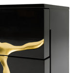 Aspen - Modern Wide Black and Gold Nightstand by VIG Furniture - View 9