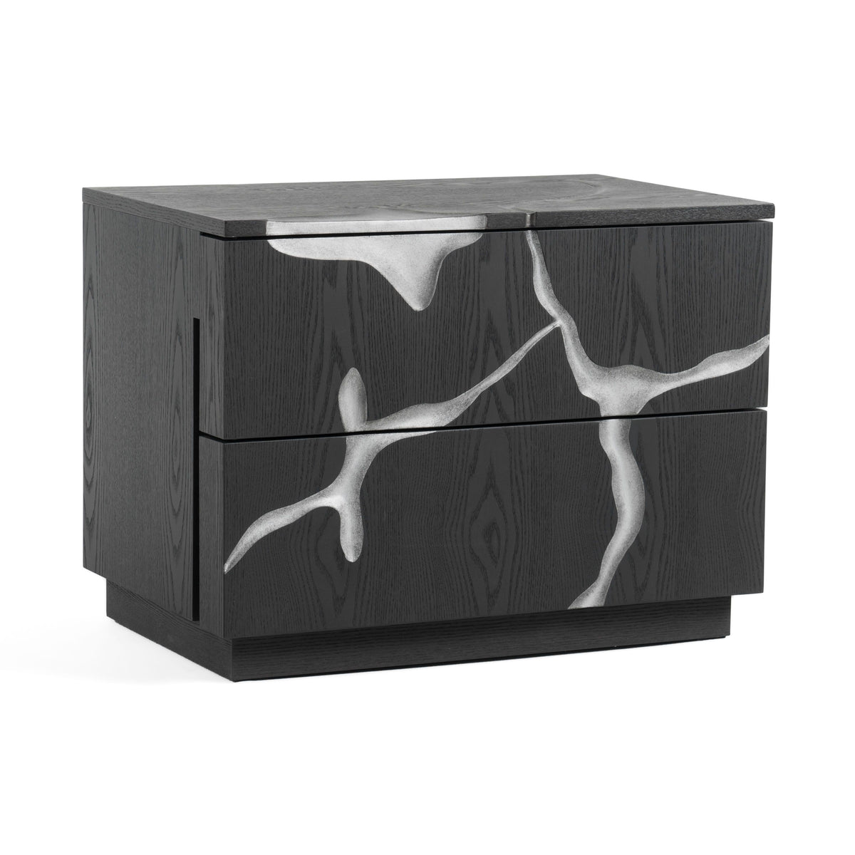 Queen Penelope + Aspen - Modern Beige Velvet + Brown Ash Bedroom Set