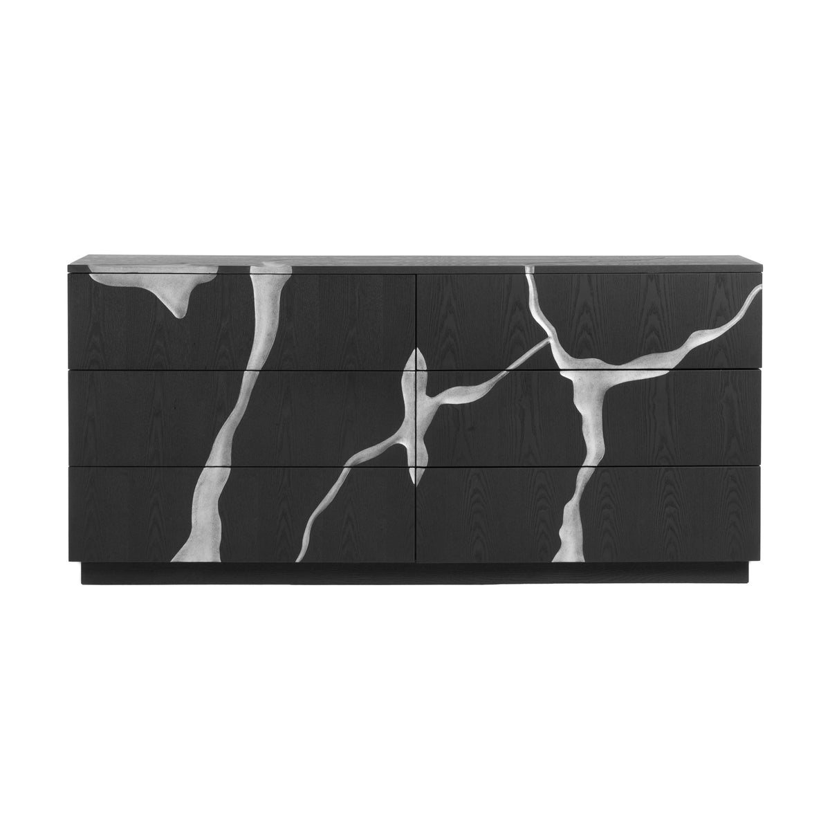 Aspen - Modern Matte Brown Ash & Silver Dresser by VIG Furniture - View 1