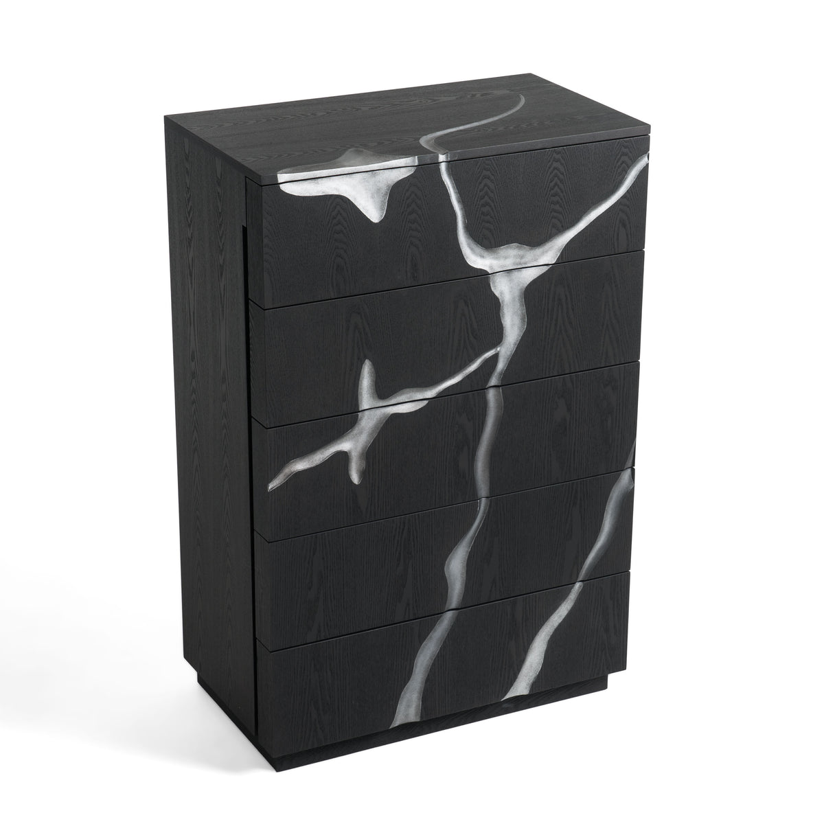Aspen - Modern Matte Brown Ash & Silver Chest by VIG Furniture - View 3