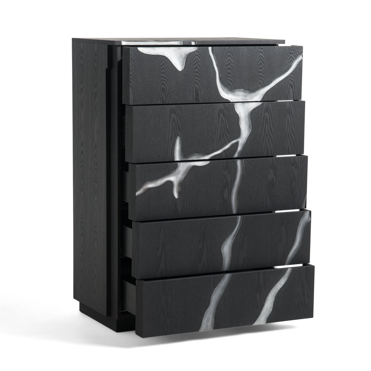 Aspen - Modern Matte Brown Ash & Silver Chest by VIG Furniture - View 5