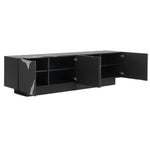 Aspen - Modern Matte Brown Ash & Silver TV Stand by VIG Furniture - View 8