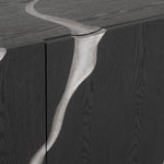 Aspen - Modern Matte Brown Ash & Silver TV Stand by VIG Furniture - View 12