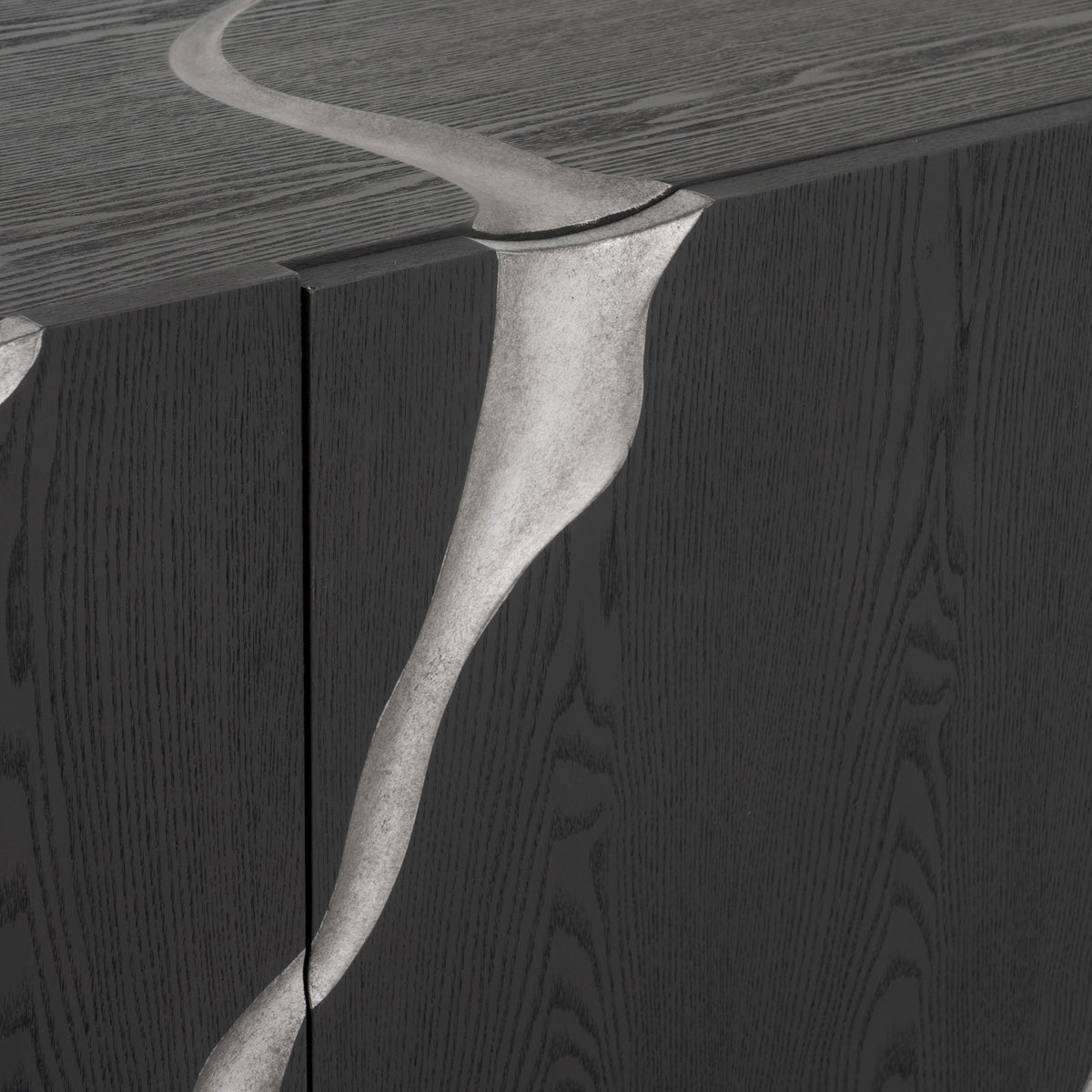 Aspen - Modern Matte Brown Ash & Silver TV Stand by VIG Furniture - View 12