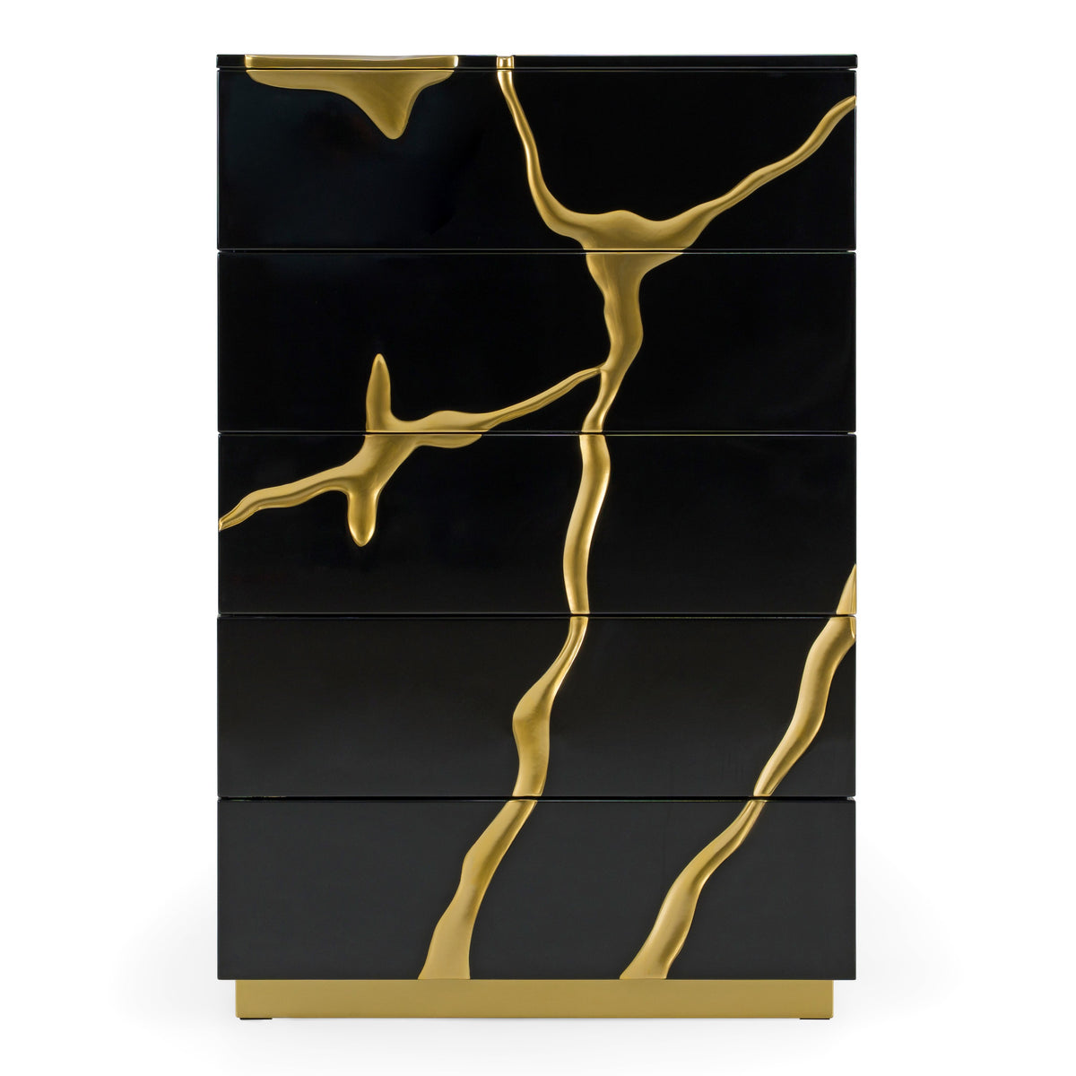 Aspen - Modern Black & Gold Wide Chest by VIG Furniture - View 1