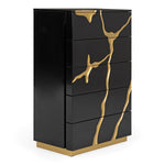 Aspen - Modern Black & Gold Wide Chest by VIG Furniture - View 2