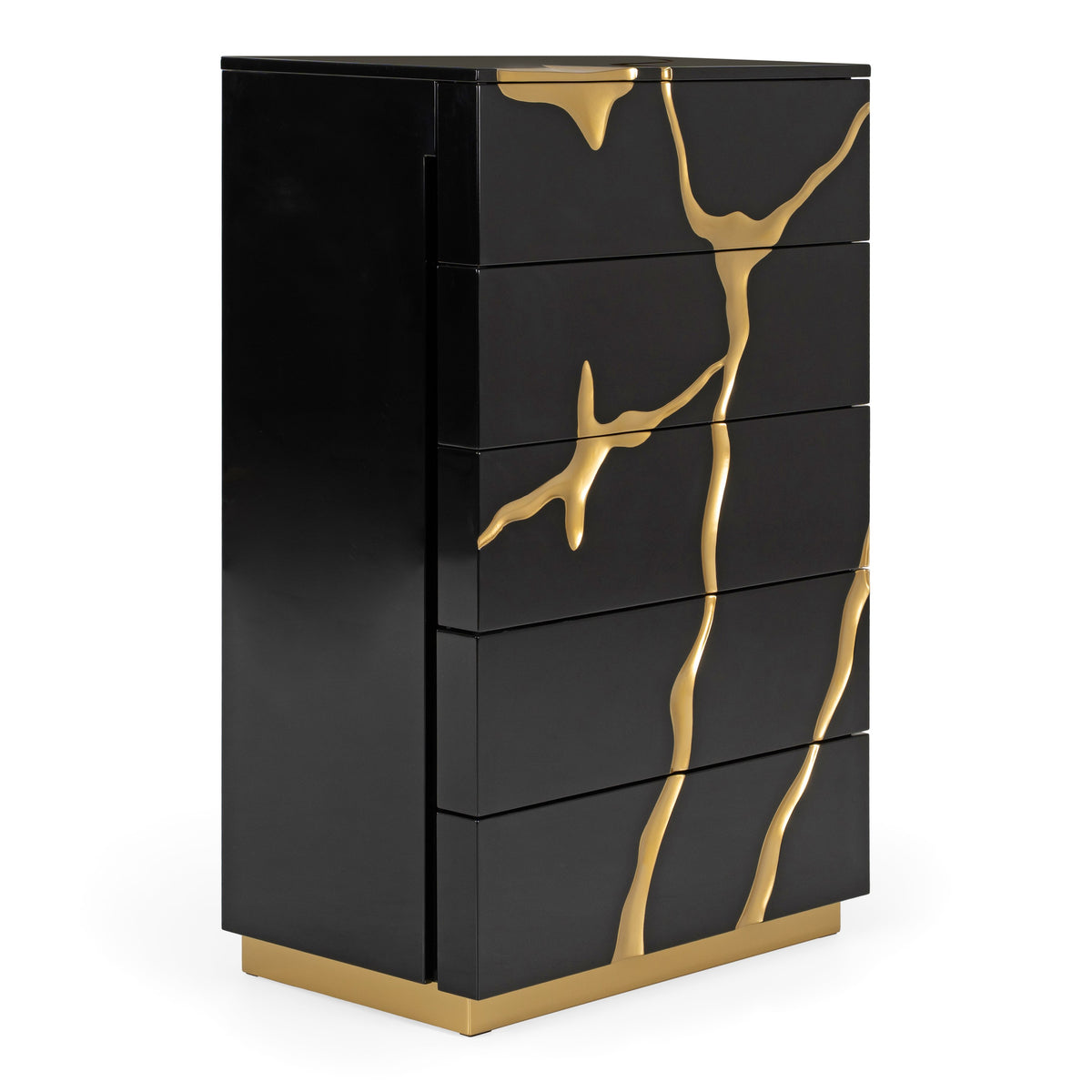 Aspen - Modern Black & Gold Wide Chest by VIG Furniture - View 2