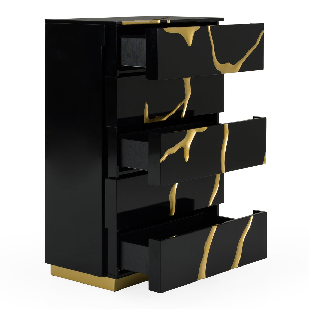 Aspen - Modern Black & Gold Wide Chest by VIG Furniture - View 5