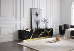 Aspen - Modern Black & Gold TV Stand by VIG Furniture - View 2