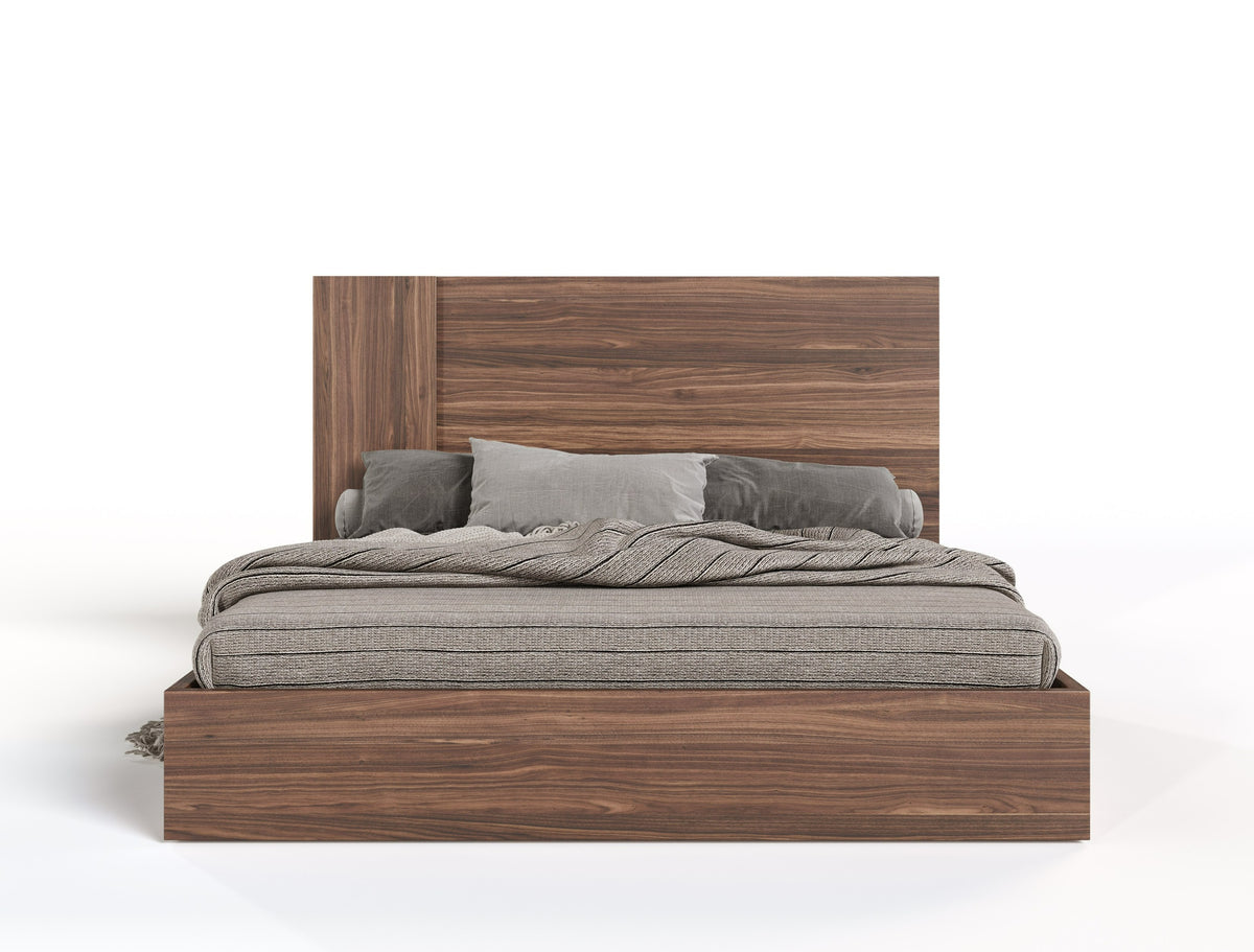 Asus - Italian Modern Walnut Bed by VIG Furniture - View 1