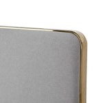 Athena - Modern Light Grey Linen + Gold Bed by VIG Furniture - View 9