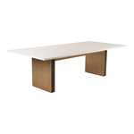 Auer - White Marble & Gold Dining Table by VIG Furniture - View 12