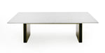 Auer - White Marble & Gold Dining Table by VIG Furniture - View 3