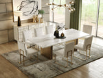 Auer - Mid-Century Modern Cream Ash + Gold Buffet by VIG Furniture - View 2