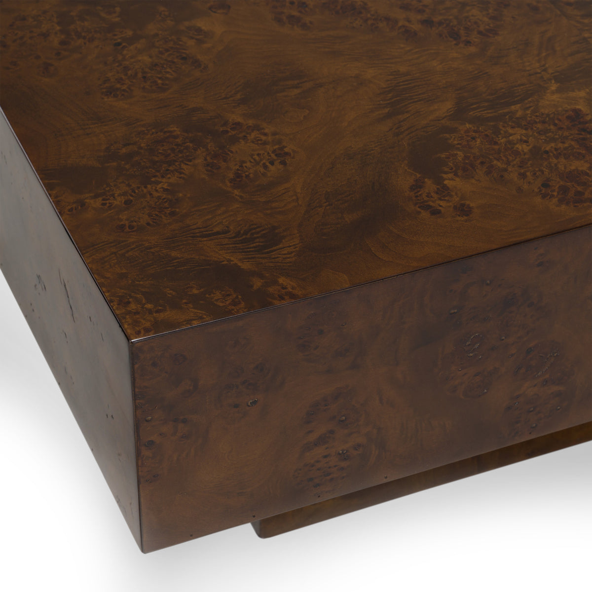 August - Modern Dark Walnut Burl Square Coffee Table by VIG Furniture - View 3