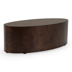 August - Modern Dark Walnut Burl Oval Coffee Table by VIG Furniture - View 2
