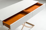 Aversa Modern White Crocodile Console Table & Mirror by VIG Furniture - View 3