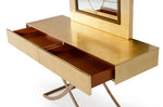 Aversa - Gold Crocodile Console Table & Mirror by VIG Furniture - View 2