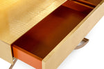Aversa - Gold Crocodile Console Table & Mirror by VIG Furniture - View 3