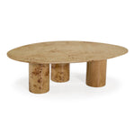 Avril - Modern Burl Freeform Coffee Table by VIG Furniture - View 2