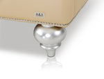 Monica Modern Champagne Leather Bed by VIG Furniture - View 19