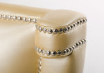 Monica Modern Champagne Leather Bed by VIG Furniture - View 12