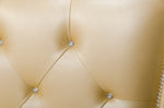 Monica Modern Champagne Leather Bed by VIG Furniture - View 14