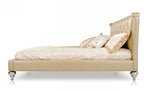 Monica Modern Champagne Leather Bed by VIG Furniture - View 8