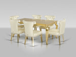 Imperial Transitional Gold Crocodile Dining Table by VIG Furniture - View 5