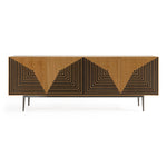 Azteca - Modern White Oak + Black Geometric Pattern Buffet by VIG Furniture - View 1