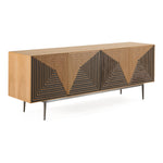 Azteca - Modern White Oak + Black Geometric Pattern Buffet by VIG Furniture - View 2