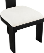 Timbra - Linen Textured Fabric Upholstered Dining Chair (Set of 2) - Black Base