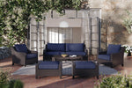 Skye - 2 Piece Sofa And Slat Top Coffee Table Set