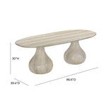 Smooch - 87" Indoor / Outdoor Oval Dining Table