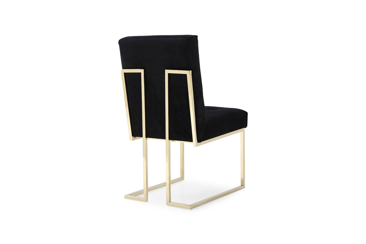 Legend Modern Black & Gold Dining Chair (Set of 2) by VIG Furniture - View 3