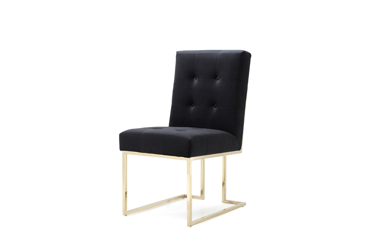 Legend Modern Black & Gold Dining Chair (Set of 2) by VIG Furniture - View 4