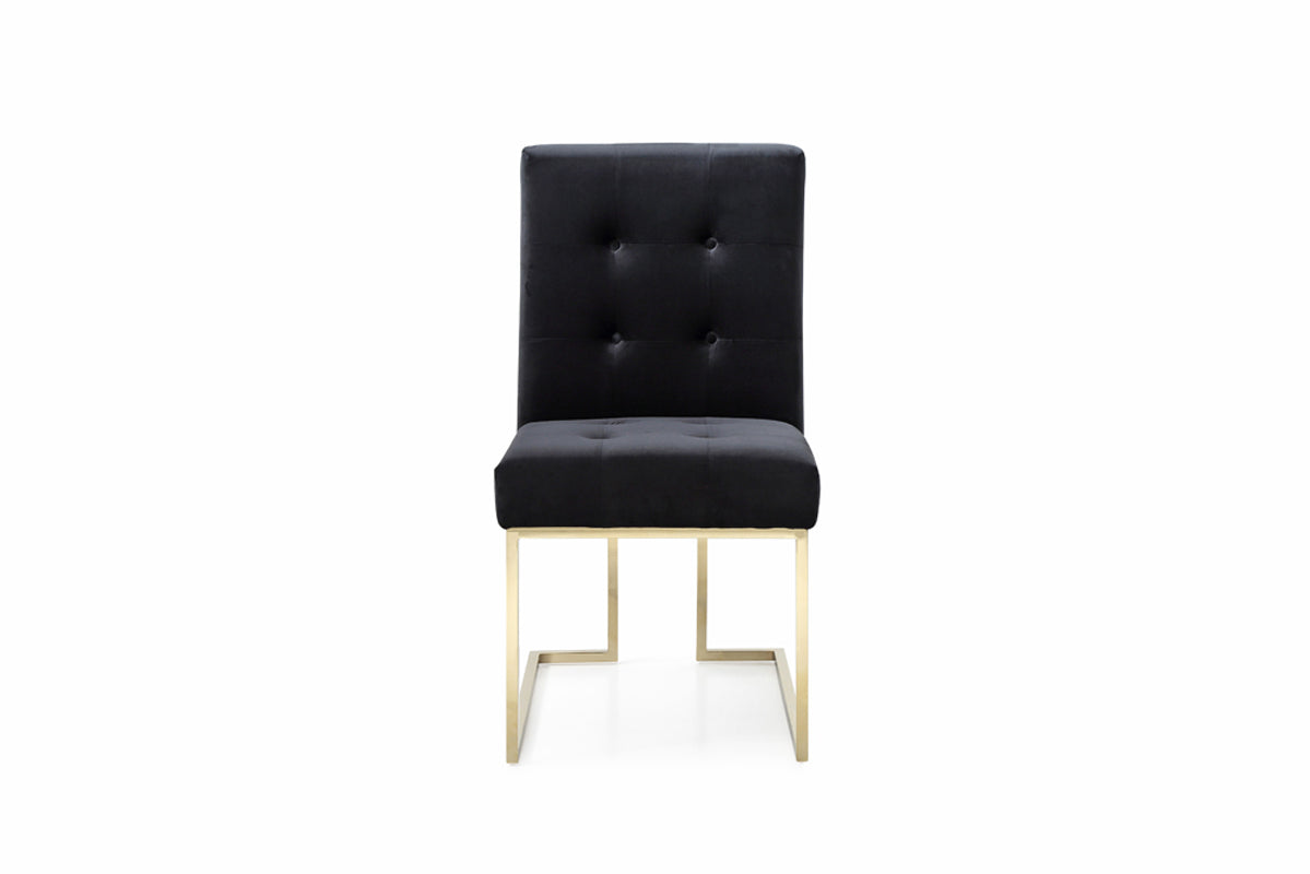 Legend Modern Black & Gold Dining Chair (Set of 2) by VIG Furniture - View 2
