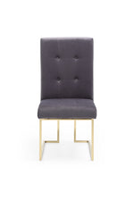 Legend Modern Grey Fabric & Gold Dining Chair (Set of 2) by VIG Furniture - View 5