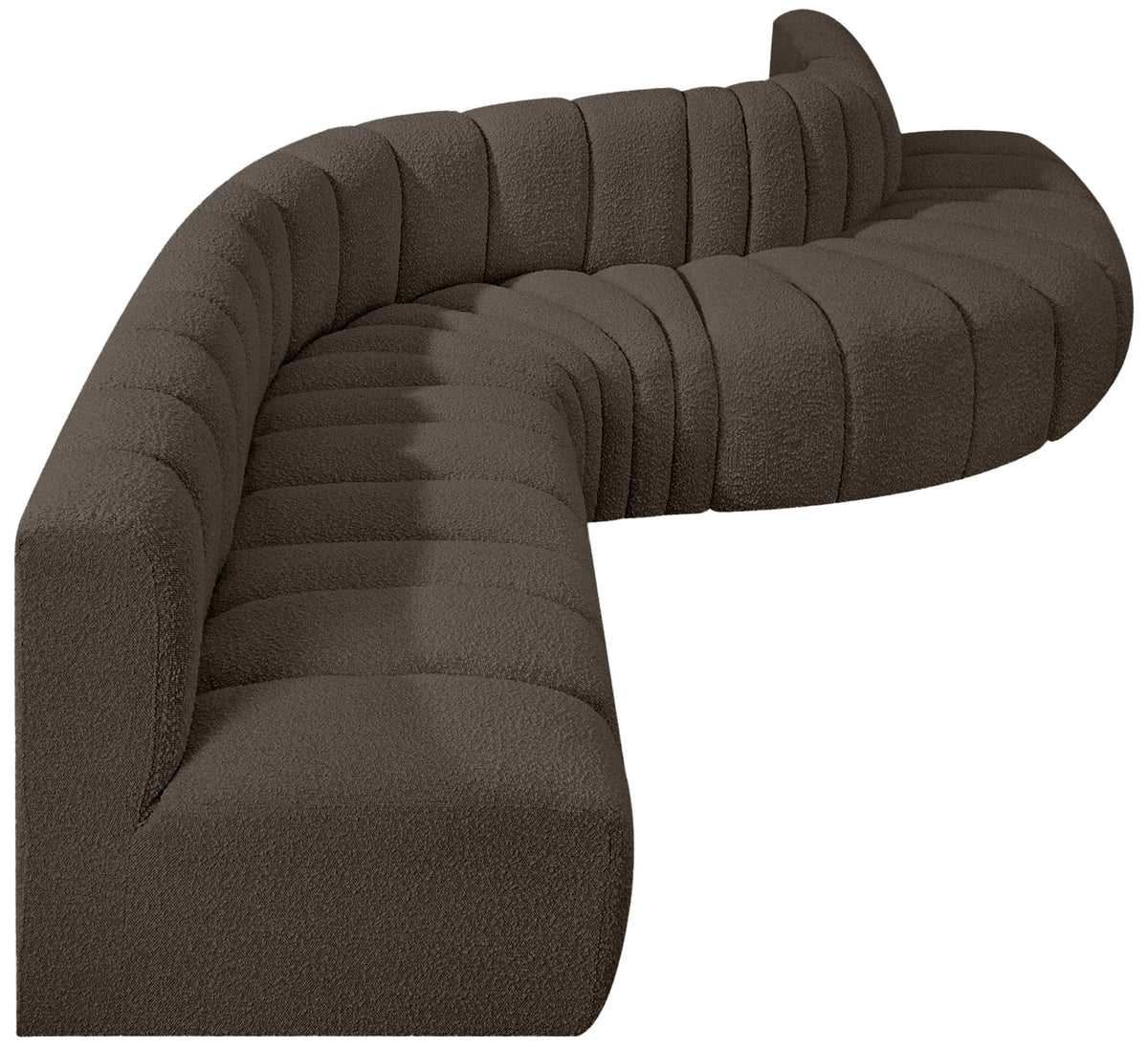Arc - Boucle Fabric 7 Piece Modular Sofa