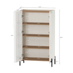 Abbey - Bookcase Cabinet - Maple And Off White