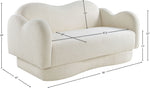 Bloom - Teddy Fabric Loveseat