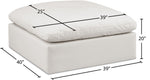 Comfy - Faux Leather Ottoman