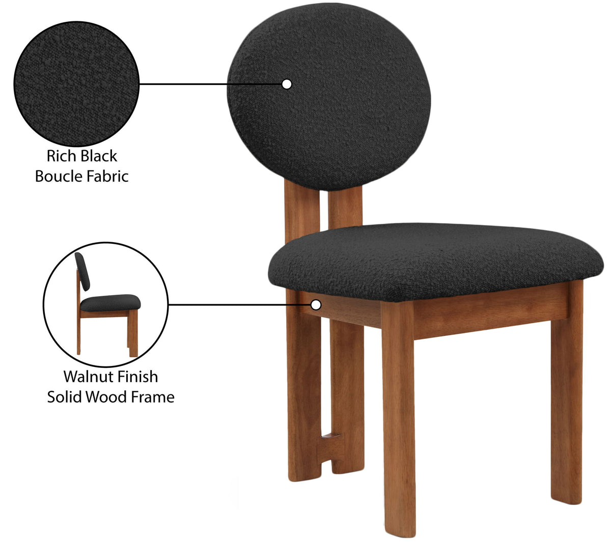 Napa - Dining Chair With Brown Legs (Set of 2)