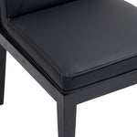 Gwendolyn - Faux Leather Dining Side Chair With Black Frame (Set of 2)