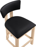 Lavrin - Vegan Leather Counter Stool (Set of 2) - Natural Base