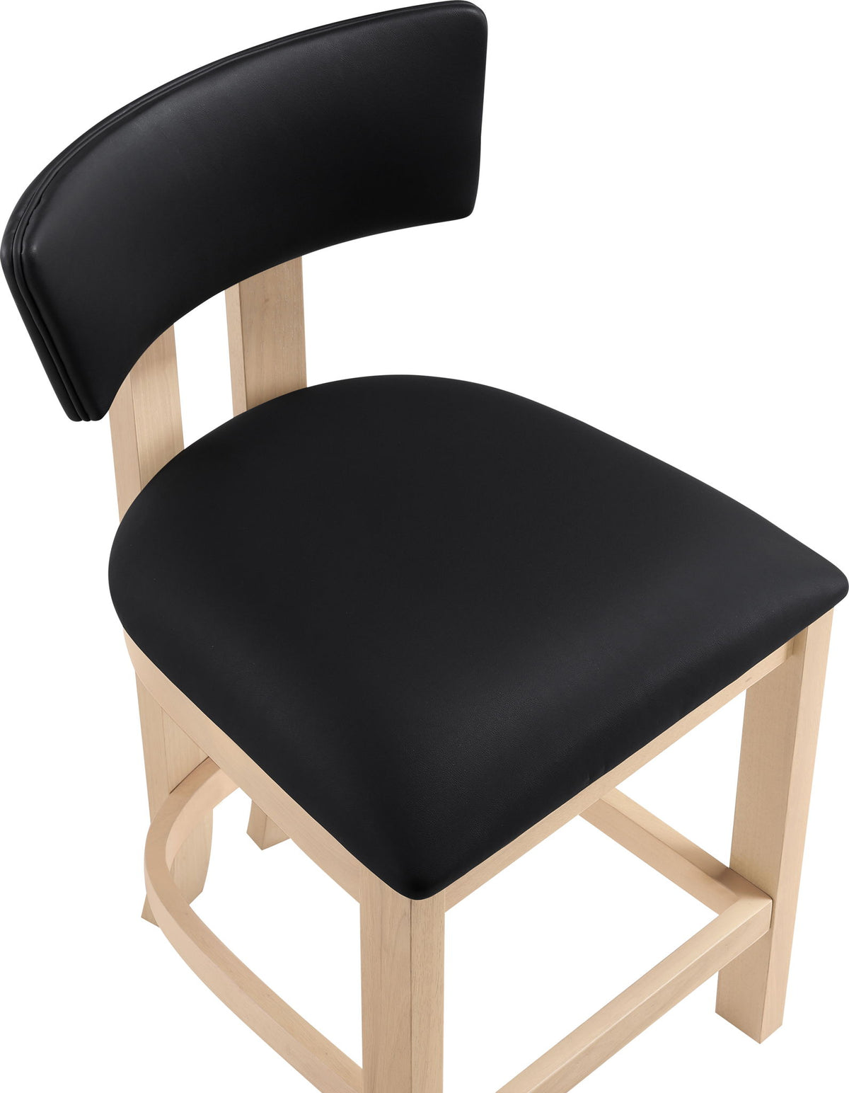 Lavrin - Vegan Leather Counter Stool (Set of 2) - Natural Base