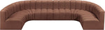 Arc - Faux Leather Modular U-Shaped Sectional