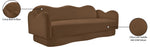 Bloom - Velvet Sofa - Saddle