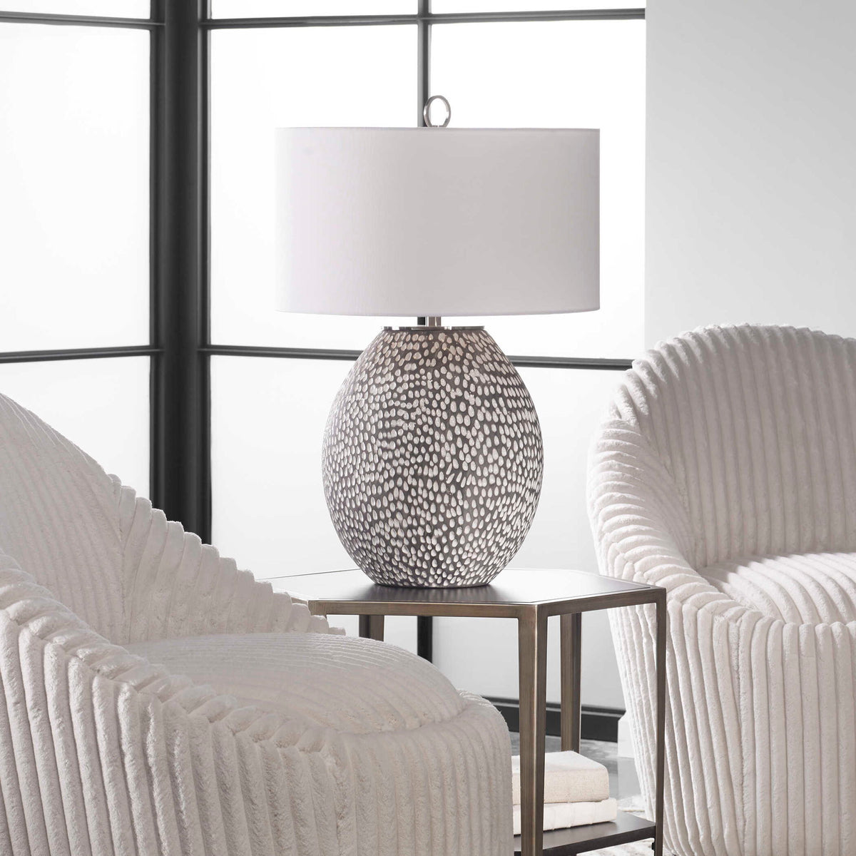Cyprien - Table Lamp - Gray White