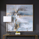 Road Less Traveled - Abstract Art - Blue